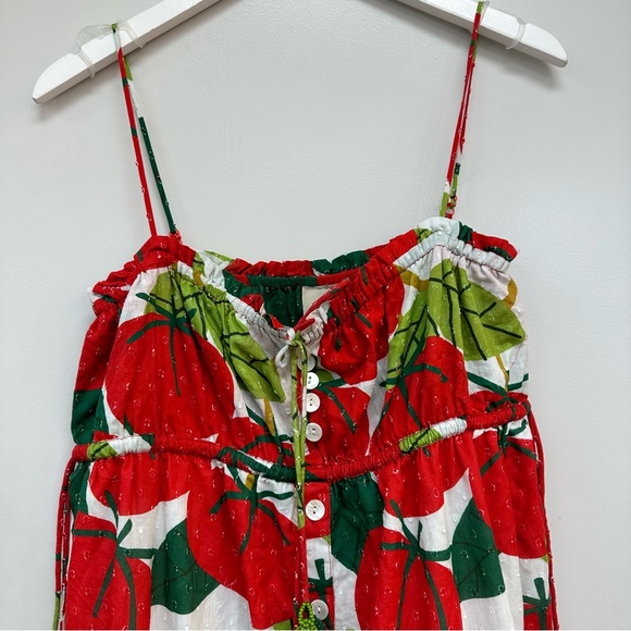 NWT FARM Rio Tomato Midi Dress - Picture 9 of 12
